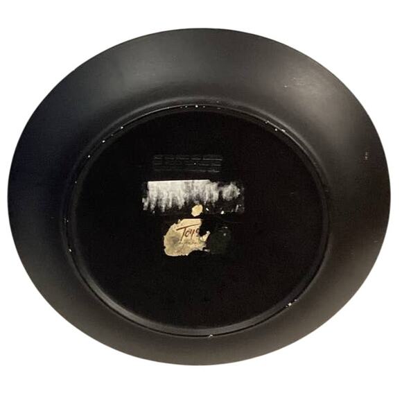 Collectible Red Bird Butterfly Floral Gold Rim Decorative Heavy Ceramic Plate - Picture 5 of 5